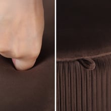 Evelyn Velvet Storage Ottoman